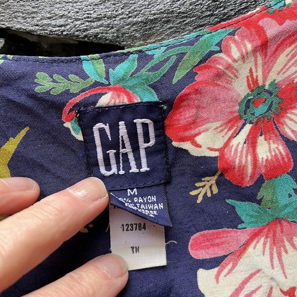 GAP Pink Yellow Blue Sundress Sleeveless Midi - Picture 4 of 5